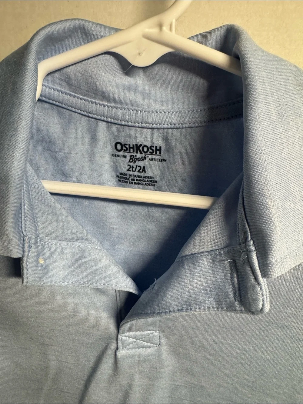 OshKosh B'gosh Baby Blue Short-Sleeve Polo